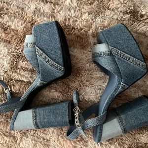 New JC denim heels